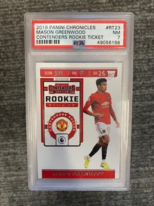Panini Chronicles 2019 Mason Greenwood #RT23 Contenders Rookie RC Man U PSA 7 - Imagen 1 de 1
