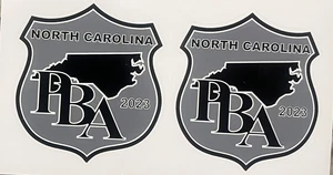 (2) PBA Vehicle Decals  3” X 3" DECAL- FOP PBA Support 2024 NC. 2 For 1! - Picture 1 of 1