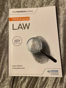 OCR A Level Law My Revision Notes Text Book - Picture 1 of 4