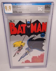 BATMAN #1 (2018) Pure Silver Foil (NZMINT) CGC 9.9 MINT [DC Comics] - Imagen 1 de 3