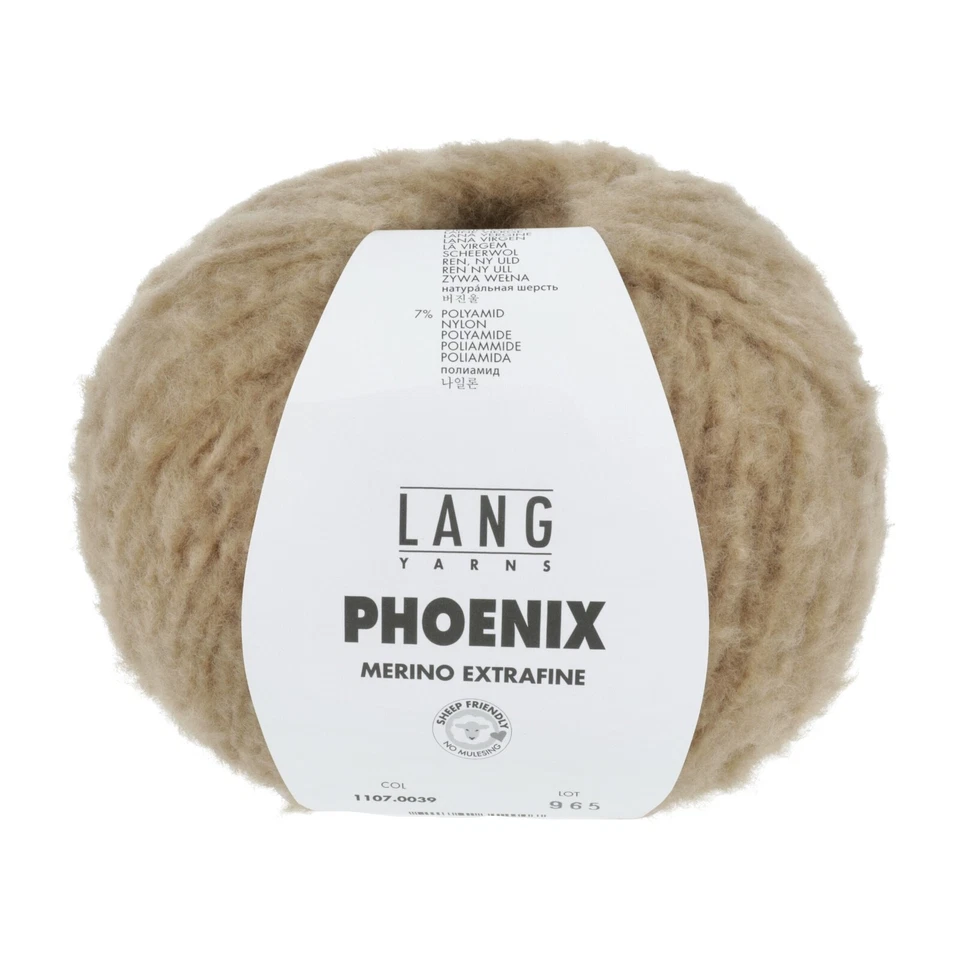 1 x 100g Phoenix LANG YARNS - 93% Schurwolle (Merino)/ 7% Polyamid LL  270m (10) - Bild 1 von 4
