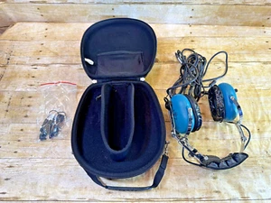 SIGTRONICS S-45 HEADSET PILOT AIRPLANE AVIATION HEADPHONES W/ MIC ⭐️VINTAGE GUC - Picture 1 of 17