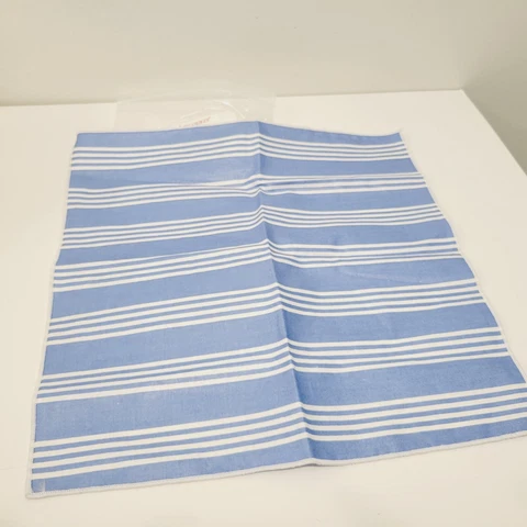 Longaberger Tea Basket Liner - Sky  Blue Stripe #2700613 Cover