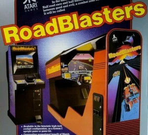 Road Blasters Arcade Flyer 1987 Original Retro Retro Space Age Art 8.5" x 11" - Picture 1 of 3