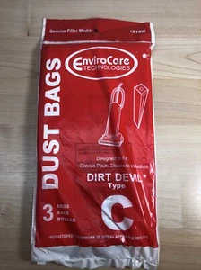 NOS Dirt Devil Type C Vacuum Bags EnviroCare 3 Pack 121SW - Picture 1 of 5