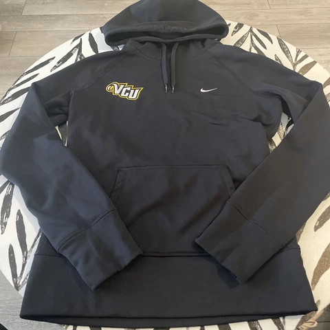 VCU Rams Nike Sweatshirt Women's Hoodie Black Smal Athletic Workout Therma Fit C Cover