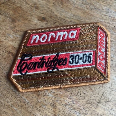 Vintage Norma Cartridges 30-05 Patch Sew On Embroidered Gun Shooting Ammunition - Image 1 of 4