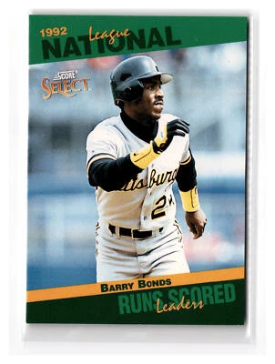 Barry Bonds Baseball #40 1993 Score Pittsburgh Pirates - Image 1 of 2