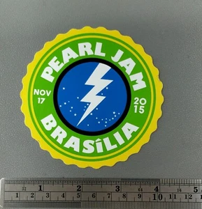 Pearl Jam Sticker Eddie Vedder Brasilia 2015 South America Decal - Picture 1 of 1
