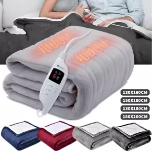 Heizdecke elektrisch Wärmeunterbett XXL Wärmedecke Abschaltautomatik Wärmebett - Bild 1 von 23