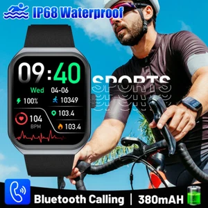 AMOLED Smart Watch Calls Bluetooth Heart Rate Blood Oxygen for iPhone Samsung* - Picture 1 of 21
