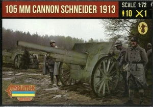 Strelets 1/72 (20 mm) Primera Guerra Mundial francés Canon de 105 modelo 1913 y tripulación - Imagen 1 de 1