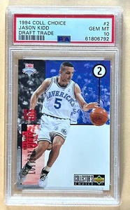 1994 COLLECTORS CHOICE JASON KID DRAFT TRADE #2 PSA 10 GEM MINT 61806792 - Picture 1 of 2