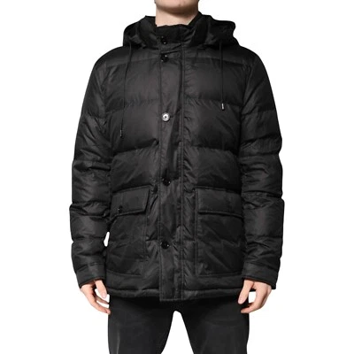 Chaqueta DOLCE & GABBANA Abrigo Parka con Capucha Negro Invierno Hombres IT52/US42/XL 1490usd Foto 1 de 4