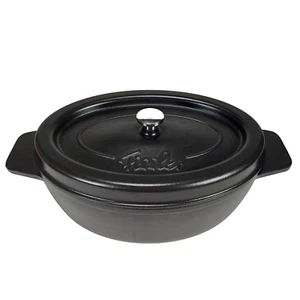 Fissler Girarrosto Arcani in Ghisa Ovale Nero 34 cm - Made in France - Foto 1 di 19