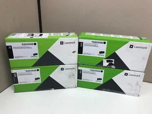 LOT of 4 Genuine Sealed Lexmark 52D1X0E Toner Cartridge - Picture 1 of 1