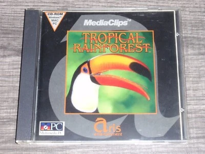 MediaClips Tropical Rainforest PC/Mac CD-ROM 1993 Aris Entertainment Windows 3.1 - Image 1 of 3