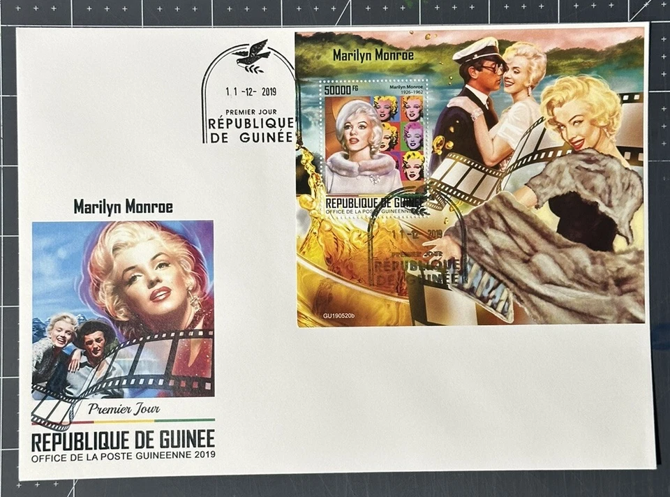 Guinea 2019 (First Day Cover) Marilyn Monroe - Image 1 of 1