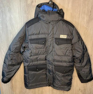 Chaqueta de Invierno Tommy Jeans Hilfiger De Colección Para Hombre Gris Oscuro Edición Alpina Mediana Foto 1 de 4