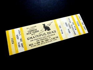 Biglietto Grateful Dead Capodanno Cinese della Lepre San Francisco 28/01/87 28/01/1987 - Foto 1 di 12