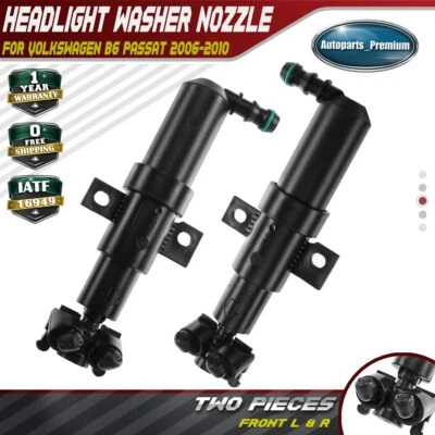 2x Boquilla de lavado de faros para Volkswagen B6 Passat 2006-2010 delantera izquierda y derecha Foto 1 de 4