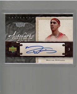 MARCUS WILLIAMS ROOKIE AUTO 2007 08 UPPE DECK ARTIFACTS BASKETBALL - Picture 1 of 2