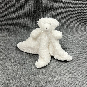 Blankets and Beyond 15" Security Blanket Lovey White Bear Rosette Swirls Baby - Picture 1 of 9