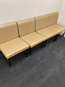 Reception waiting room chairs. Good Condition. Heavy Duty Vinyl - Picture 1 of 5
