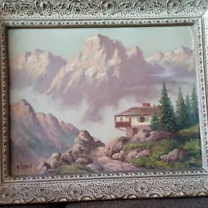 R. Lester Original Vintage Landscape Oil Painting On Board Framed and Signed - Picture 1 of 12