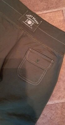 Pantalones cortos de algodón para dama Lucky Brand XS Athleisure pierna ancha cómodos Foto 1 de 4