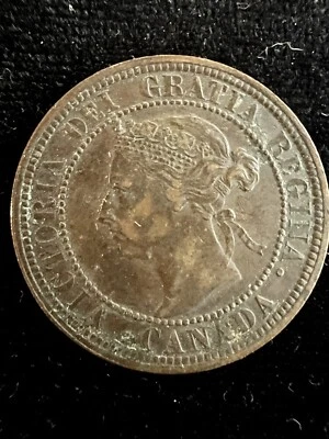 Canada 1890 H large cent IN GOOD SHAPE - Image 1 of 4
