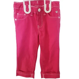 Sonoma Girls Hot Pink With Hearts Pants Size 5 - Picture 1 of 3
