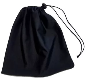 Gymnastics Nylon Grip Drawstring Sports Team Gift Bags Pouch Black Reusable - Picture 1 of 3