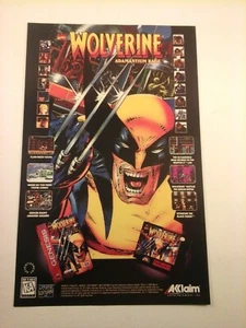 1994 Video Game Print Ad - WOLVERINE ADAMANTIUM RAGE - SNES GENESIS ACCLAIM - Picture 1 of 1