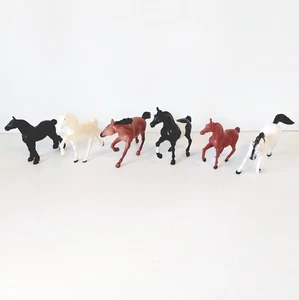 Vintage Rare Horse Figures × 6 | PVC | Made in China - Picture 1 of 11