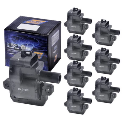Paquete de 8 bobinas de encendido Herko B031 para Chevrolet GMC Pontiac Cadillac 5,7 L 97-05 Foto 1 de 4