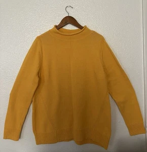 Suéter túnica Karen Scott para mujer talla XL amarillo cuello embudo - Imagen 1 de 5