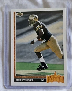 1991 Upper Deck Star Rookie #8 Mike Pritchard Atlanta Falcons Football Card - Picture 1 of 2