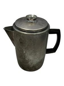 Aluminum Coffee Pot Percolator 6 Cup Stovetop Camp Excellent Used Condition - Picture 1 of 9
