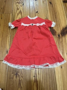 Tic Toc Nachthemd rot Vintage Weihnachtsbaum, Baby Mädchen Größe S - Bild 1 von 7