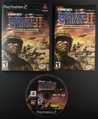 Conflict: Desert Storm II Back to Baghdad Sony PlayStation 2 CIB Black Label - Image 1 of 2