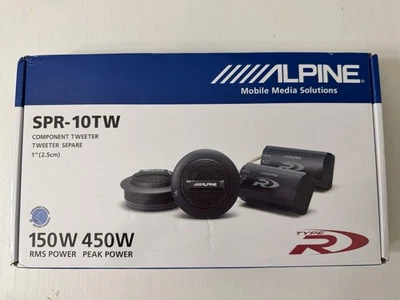 Alpine SPR-10TW 1" Component Tweeter Car Tweeters Type-R Alpine Tweeter *NEW* - Image 1 of 4