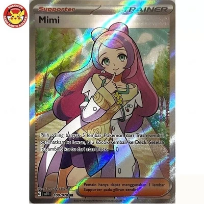 Miriam Mimi SR SV1V 100/078 Full Art Trainer Violet ex M Pokemon Card Indonesia - Image 1 of 3
