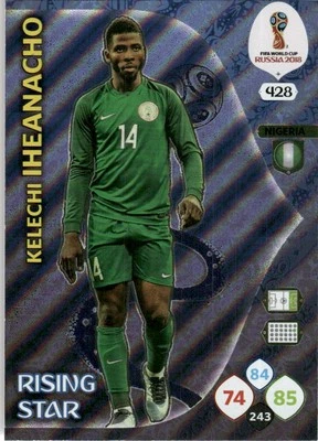 Panini FIFA 2018 World Cup Adrenalyn Rising Star Foil Insert Kelechi - Image 1 of 2