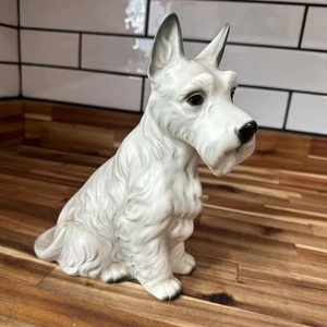 Lge Vintage Scottish Terrier Ceramic Figurine Harvey Knox  Wheaten Scotty READ - Picture 1 of 10