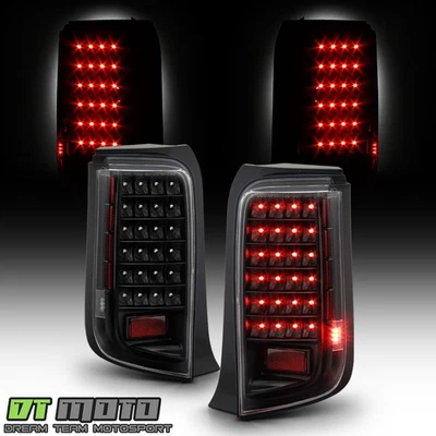 Rare 08-2010 Scion Xb JDM Black Full Red Led Tail Brake Lights Lamps Left+Right - Image 1 of 4