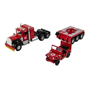 Corgi US55704 Kenworth w/ Pipe Load Dolly & Mutt Jeep Texaco 1:50 Diecast Truck - Picture 1 of 7