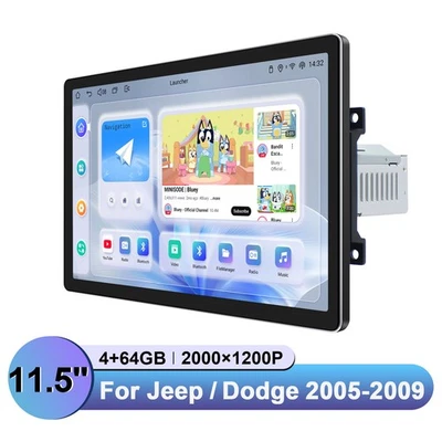 For 2006-2008 Dodge RAM 1500 2500 3500 11.5 inch QLED Touchscreen Android 13 GPS - Image 1 of 4