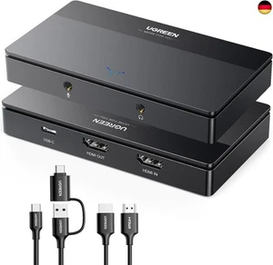 UGREEN 4K Video Capture Card, HDMI auf USB 3.0 Type C Video Grabber 1080P 60fps - Bild 1 von 6
