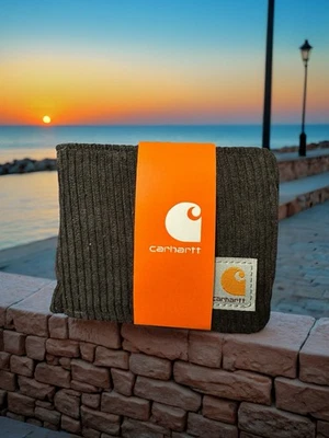 Black Corduroy Bifold Carhartt Wallet 3 Card Slot ,Snap Coin Pocket,Bill Slot - Image 1 of 4